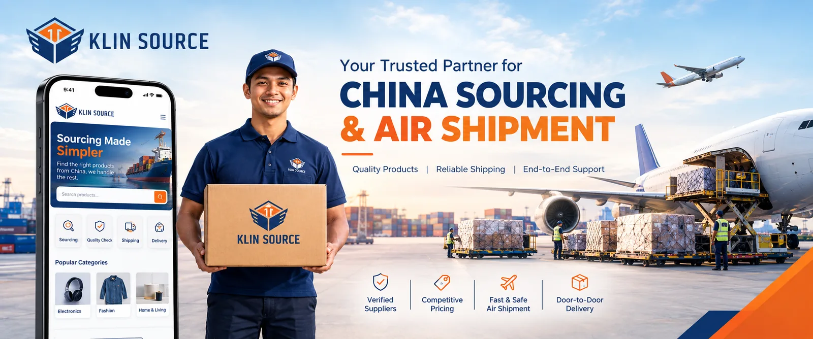 Klin Source — your trusted partner for China sourcing and air shipment